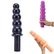 3 cores Hot Big Dong Dildo Grande Pênis Plugue Anal Parafuso Alça Butt Plug Preto 2.29 "de Espessura 11.02" pau longo Fontes Do Partido Adulto(China)