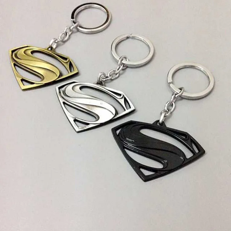

FREE shipping by FEDEX 100pcs/lot Hot Metal Avengers 2 Superman Keychains Novelty Keyrings Gifts for Promotion