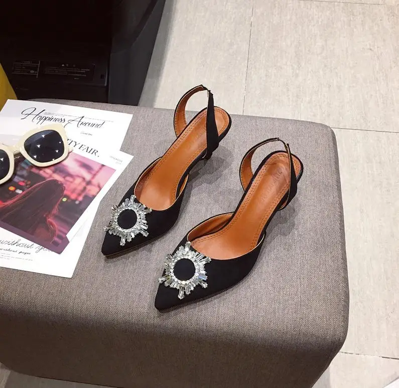Босоножки со стразами на высоком каблуке sandalias de verano para mujer chaussures femme женские