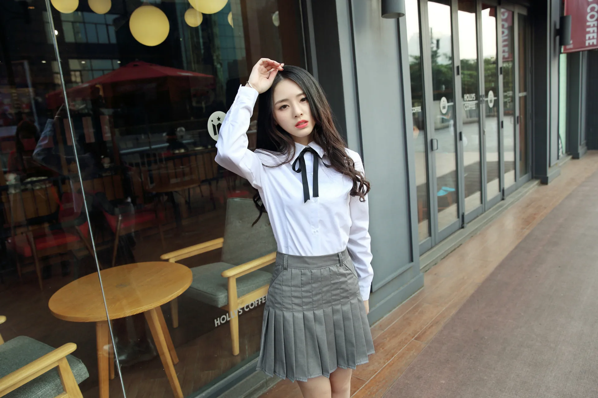 Uniforme escolar japonês feminino, camisa branca de