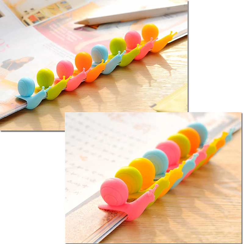 6Pcs Cute Snail Shape Silicone Bag Tea Hanging Label Cup Glass Clip Holder Filter Tool Filters Colorful Mini Tea Tools