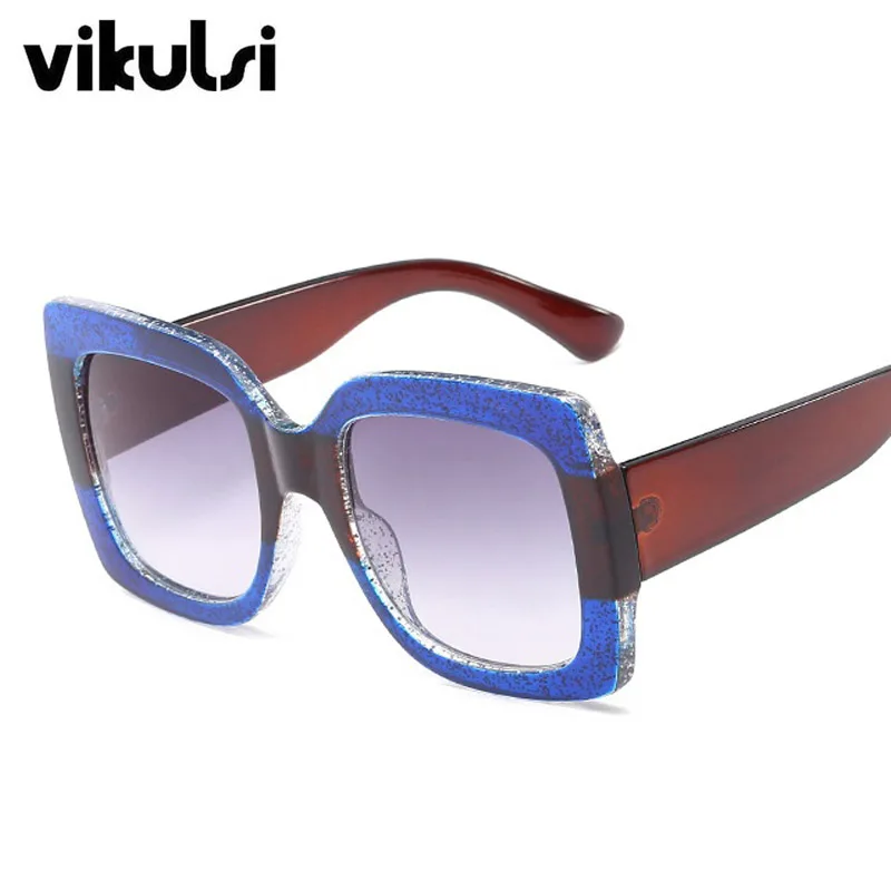 Новое поступление, итальянские солнцезащитные очки, роскошные брендовые дизайнерские женские квадратные солнцезащитные очки, зеленые, красные, желтые солнцезащитные очки, женские очки - Цвет линз: C3 blue blue