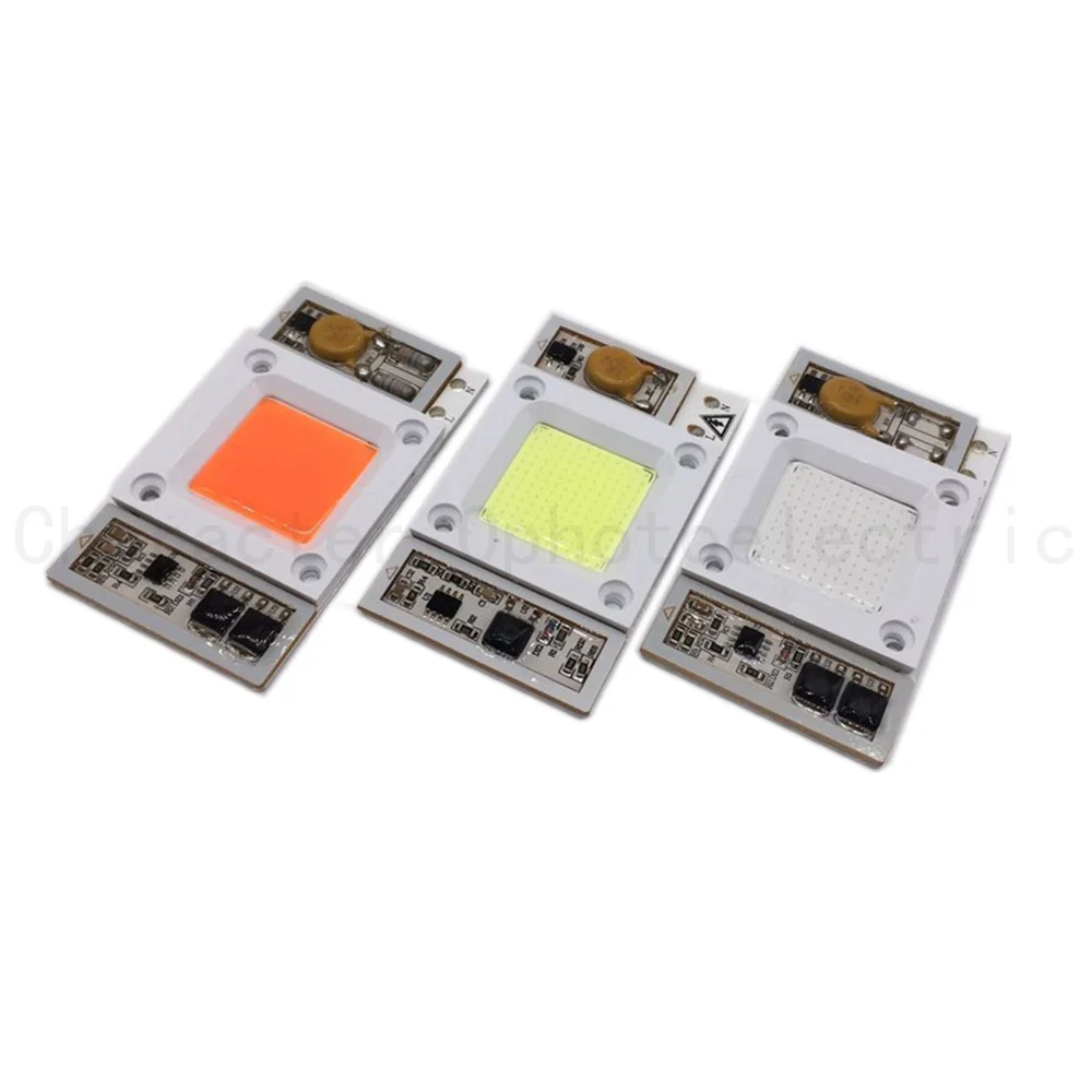 

5 pcs50W 110V /220V AC High Power led chip built-in driver Warm white Cool White 10000 20000 30000k Full Spectrum Royal blue LED