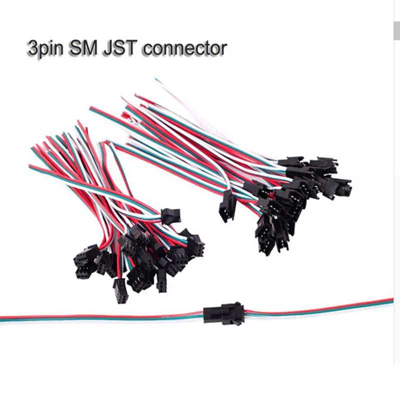 2pin 3pin 4pin 5pin WS2812B WS2812 5050 RGB RGBW светодиодный светильник разъем для
