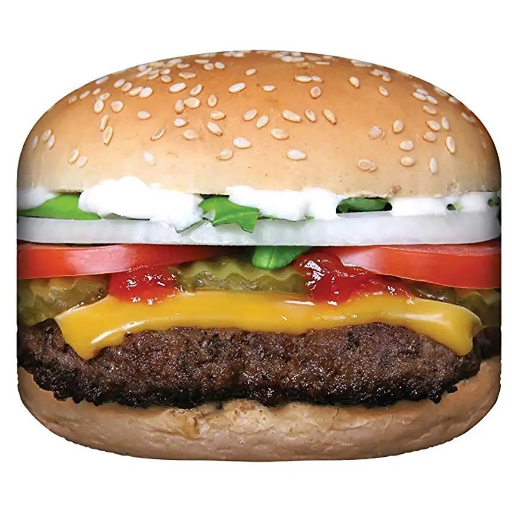 Tanie Jedzenie na pocieszenie kreacje Pizza Wrap koc idealnie okrągłe z hamburgerami rzut pokrywa klimatyzatora koc kwiatowy 2019 gorąca sprzedaż