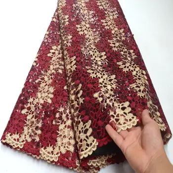 

Sequins Lace Fabric 2019 High Quality Handcut Lace organza Fabric Heavy Swiss Voile Lace Fabrics with sequins high quality RG850