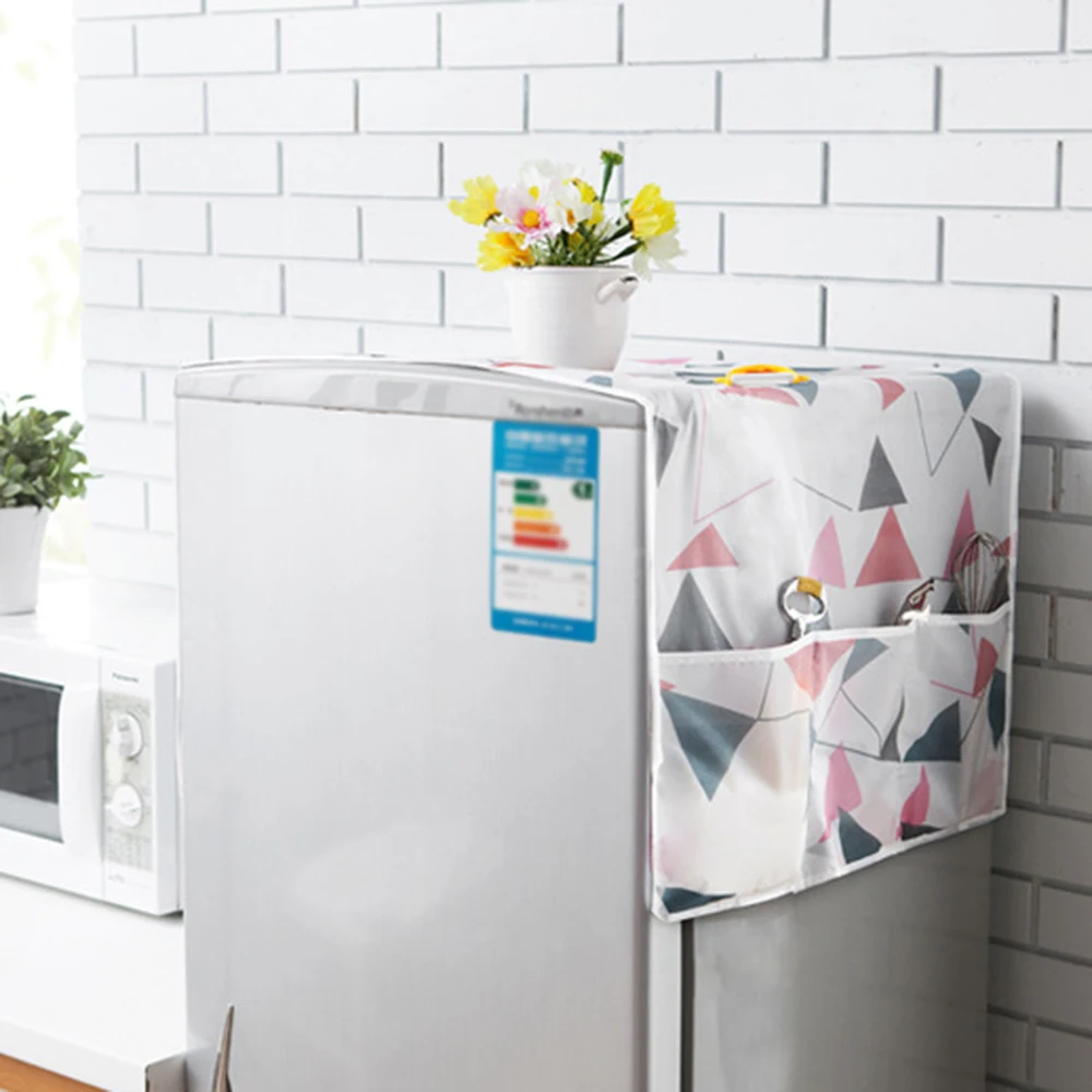 4 стиля бытовой пылезащитный чехол для холодильника Sundry сумка для хранения стол Печать пылезащитный чехол s органайзер для холодильника Шестерня детали Наполнение продукта