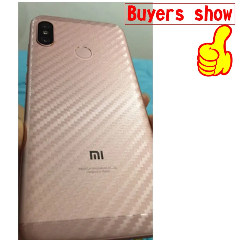 5Ps Protective Clear 3D Carbon Fiber Soft Screen Protector Sticker For vivo V15 Pro Back Film Not Tempered Glass