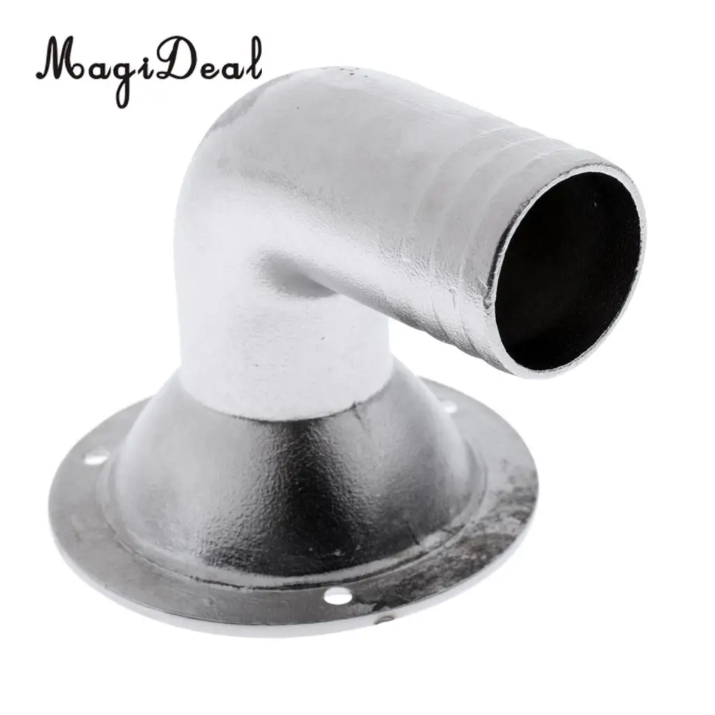 MagiDeal Marine 316 Stainless Steel Boat Deck Drain Scupper 90 Degree For Yacht Flatable Fishing Boat Replacement Accessories