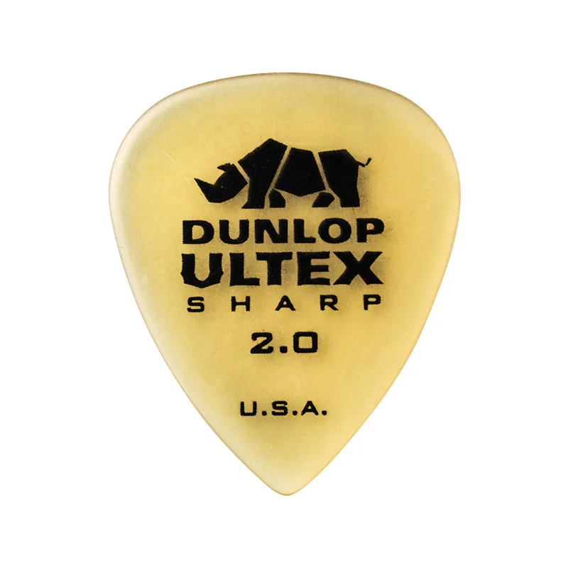 1 шт. Dunlop медиатор для гитары Ultex standard/Sharp/triangle/Plectrum 0,6 мм-1,14 мм медиатор для гитары аксессуары для гитарных частей - Цвет: Sharp 2.00mm