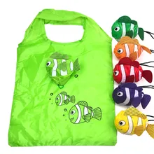 Нейлон многоразовые сумки для покупок складная эко-сумка Тропические рыбы сумка большая емкость Роза хранения сумки Recycle мешок