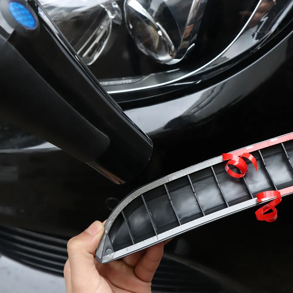 Anti-collision Car Bumper Corner Corner Protector Guard Bar Trim 2Pcs Black