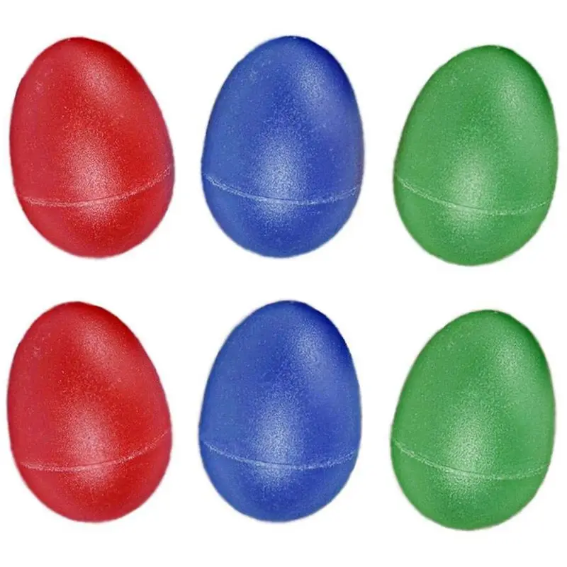 18pcs Egg Shakers Plastic Egg Music Shakers for Kids Maracas Eggs Percussion Toys