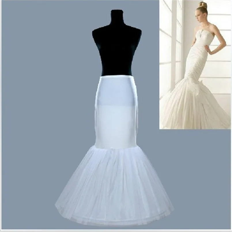 

Slim Women's Mermaid Trumpet Tulle Dress Black / White Wedding Petticoat Elastic Crinoline Jupon Mariage Bridal Acceosries