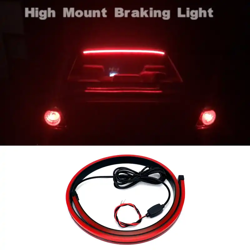Detail Feedback Questions About 12v Car Brake Light Led Strip 12v Car Brake Light Led Strip Safety Warning Stop Signal Lamp Red Flowing Flashing