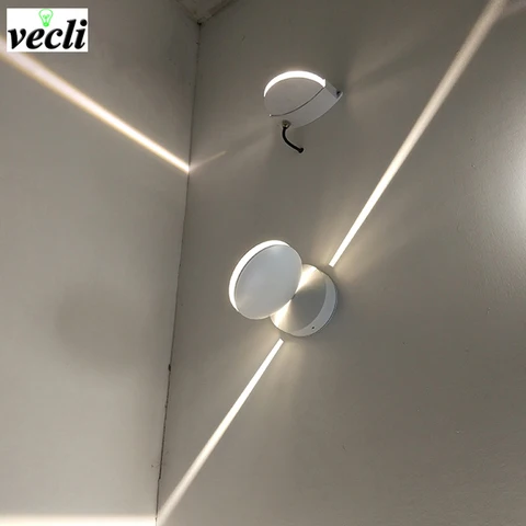 Conduziu a Lâmpada de Parede Conduziu a Iluminação Forro da Arandela v do Quarto do Corredor da Luz da Parede do Forro Exterior Impermeável Superfície Montada Decorativa 85-265 da Arandela 8w