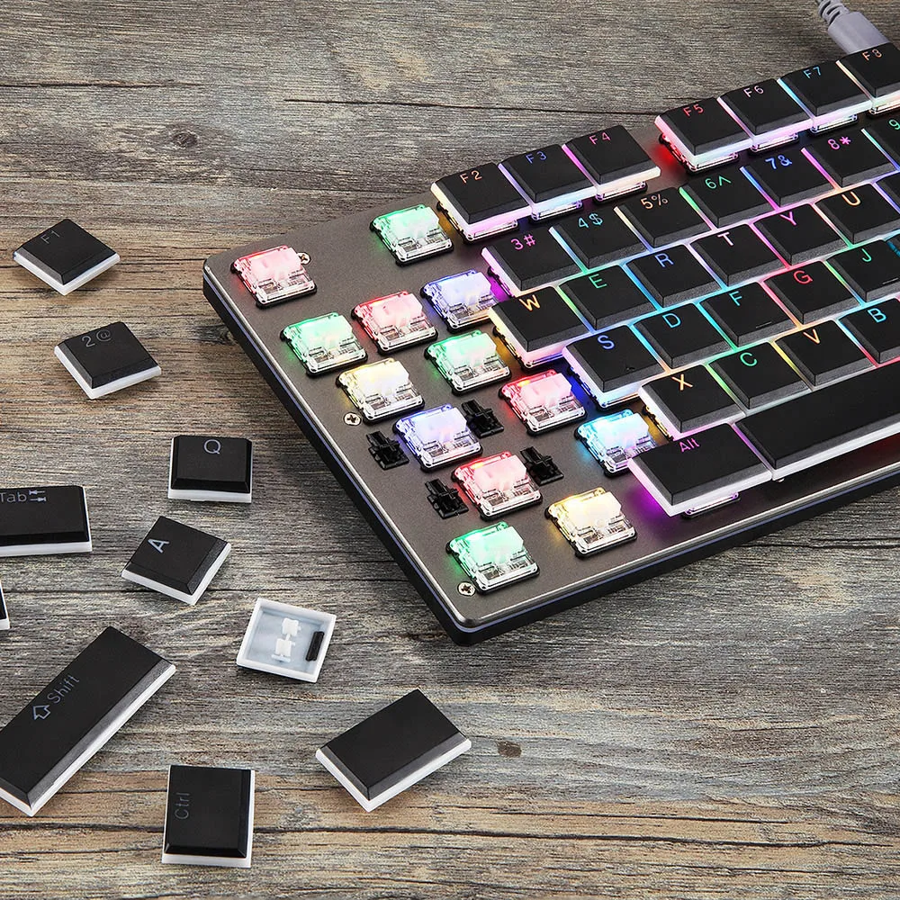 Новый Motospeed CK94 USB проводной RGB Подсветка игровой NKRO Super Slim Механические клавиатуры