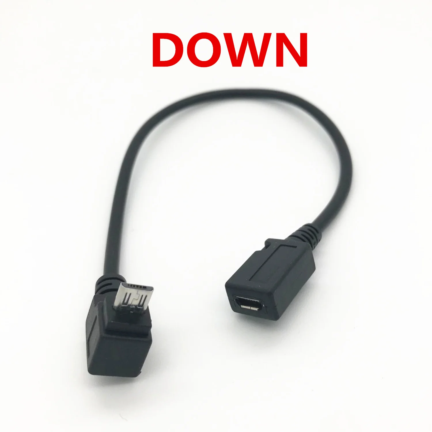 

Angled 90 Degree USB Micro 5P Female Male Down Extension Cable Adapter