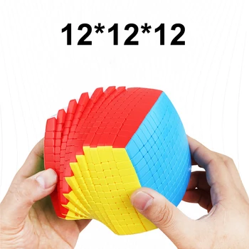 

Newest Top SHENGSHOU 12 Layers 100mm Stickerless 12x12x12 Magic Cube Speed Puzzle 12x12 Cube Educational Toys Gift cubo magico