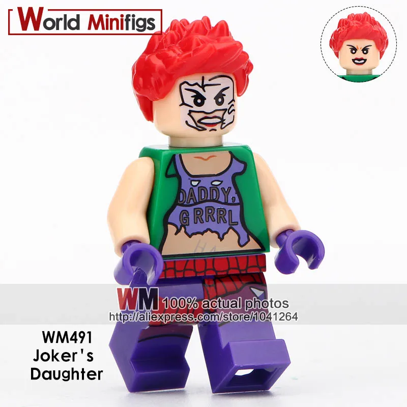 

Building Blocks Single Sale Daughter of Joker Nurse Suit Joker Mystic Dress Tuxedo Clown DC Super Hero Children Gift Toys