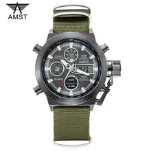 Venta directa AMST Hombres Moda Casual Relojes de Cuarzo-reloj Digital Display Deportes prueba de Choques Impermeable Del Relogio masculino Reloj