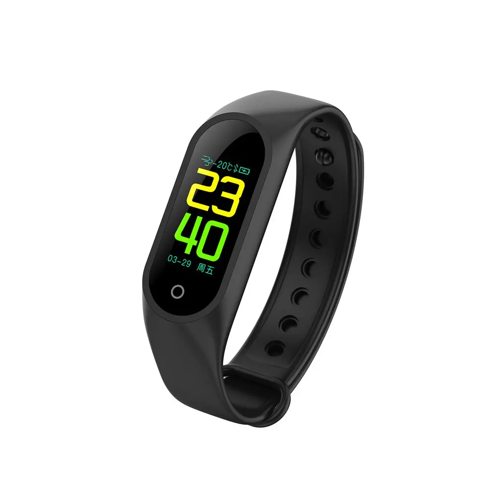 

TFT M3 Smart Bracelet Heart Rate Monitor Intelligent Reminder Sports Calories Pedometer Health Sleep Wristband 0.96 Inch 2018
