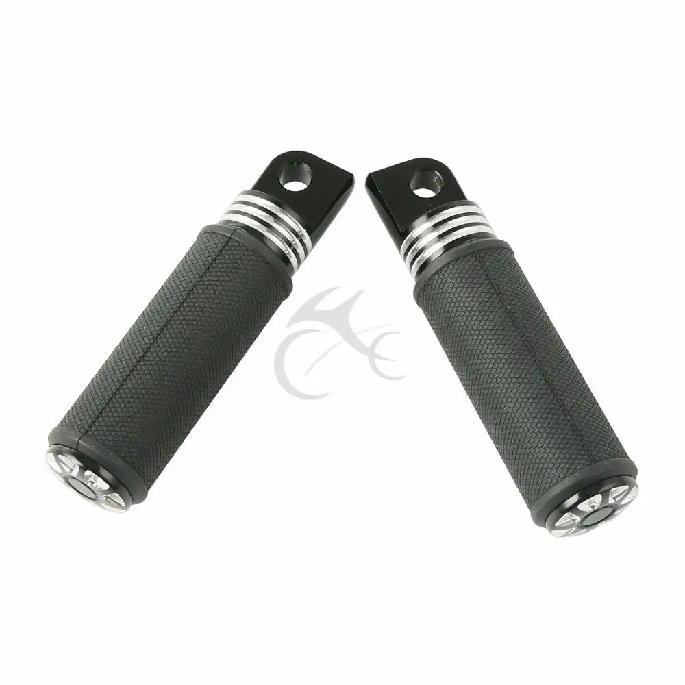 

Motorcycle Pair CNC Aluminum Male Mount Foot pegs For Harley Touring Dyna Sportster XL1200 883 Softail New