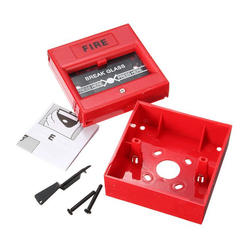 4pcs/lot Emergency Door Release Switches Glass Break Alarm Button Fire Alarm swtich Break Glass Exit Release Switch
