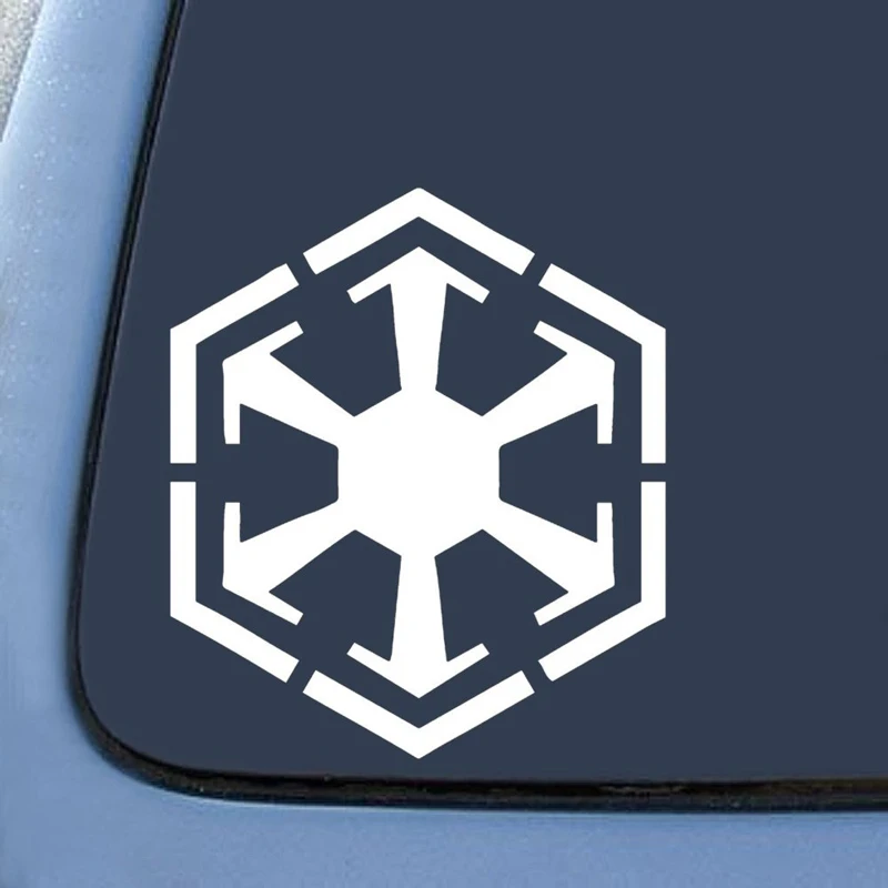 Звездные войны вдохновили Sith эмблема, наклейка с логотипом наклейка ноутбук автомобиля ноутбук 5,"(белый