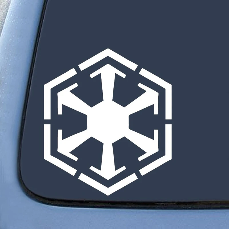 

Star Wars Inspired Sith Logo Emblem Sticker Decal Notebook Car Laptop 5.5" (White)