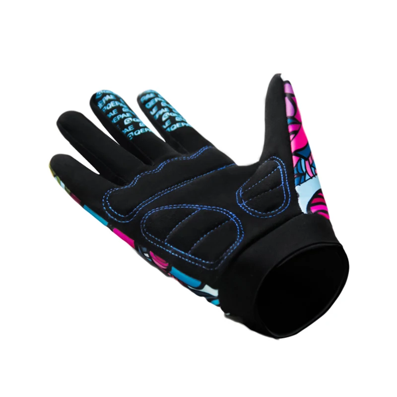Qepae Unisex hombres mujeres guantes de invierno motocicleta Ciclismo bicicleta dedo completo Ciclismo al aire libre guantes respirables largos