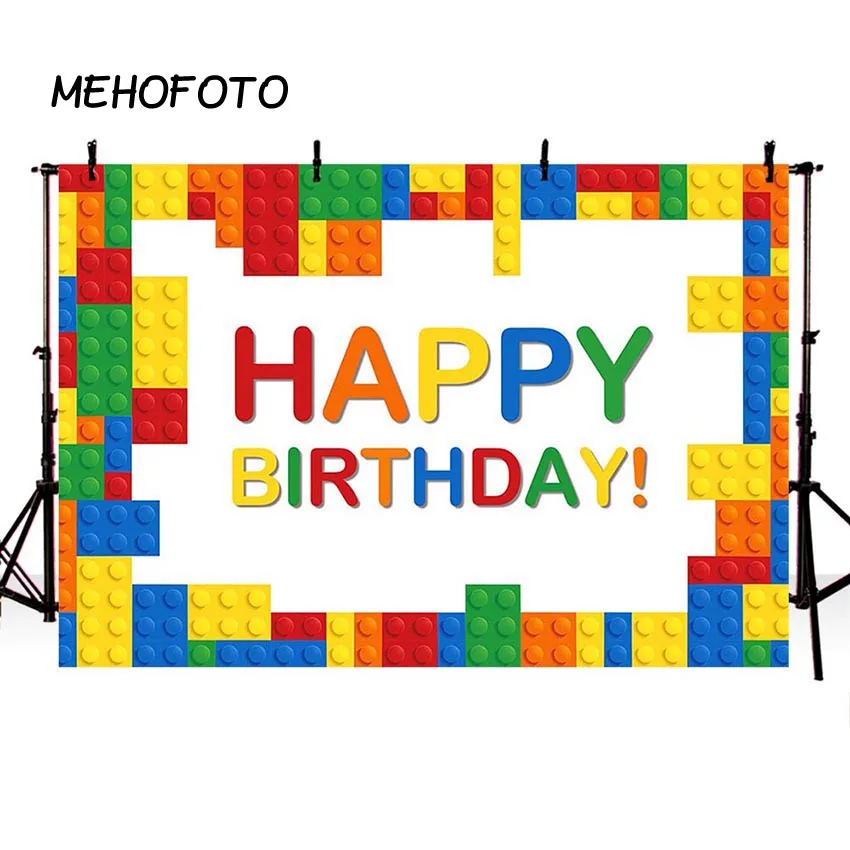 Happy Birthday Photography Background Brick Wall Colorful Balloons Backdrop Baby Shower Backdrop Girl Boy Kids Children Birthday Party Art Studio Photo Booth Background Props 5x7FT E00T9142