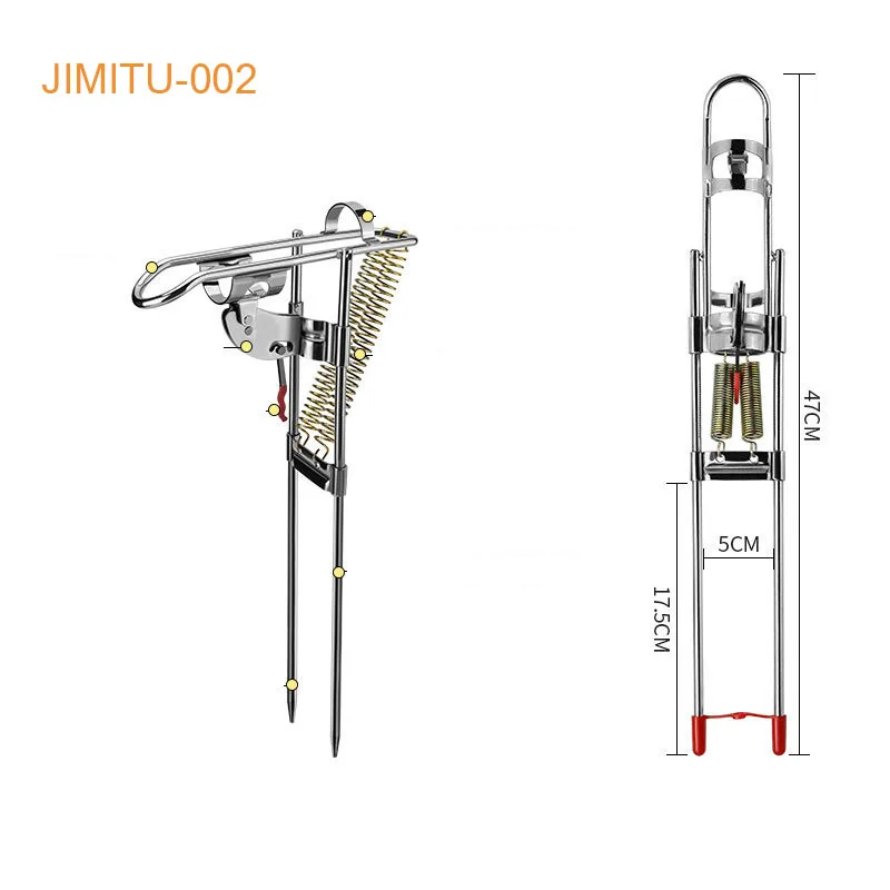 Новые автоматические пружинные удочки из нержавеющей стали с регулируемой чувствительностью, складной кронштейн для рыбалки с сигнализацией укуса