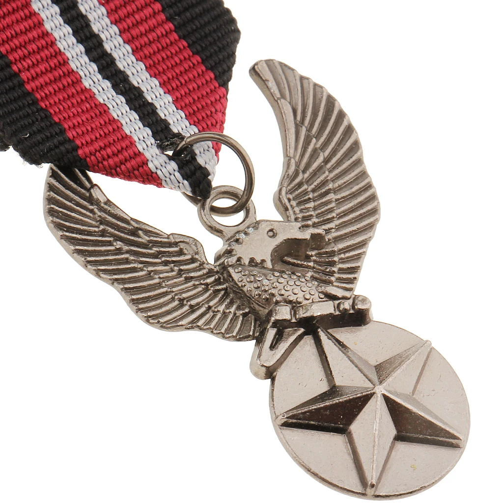 Alloy Brooches Vintage Men Uniform Medal Star Eagle Ribbon Brooch Streampunk Gothic Brooches Badge for Men 