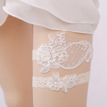 Для женщин/Женские Кот комплект свадебной подвязки с вышитыми цветами Бисер пикантные Подвязки Свадебные кольцо на бедро Свадебная подвязка нога кольцо