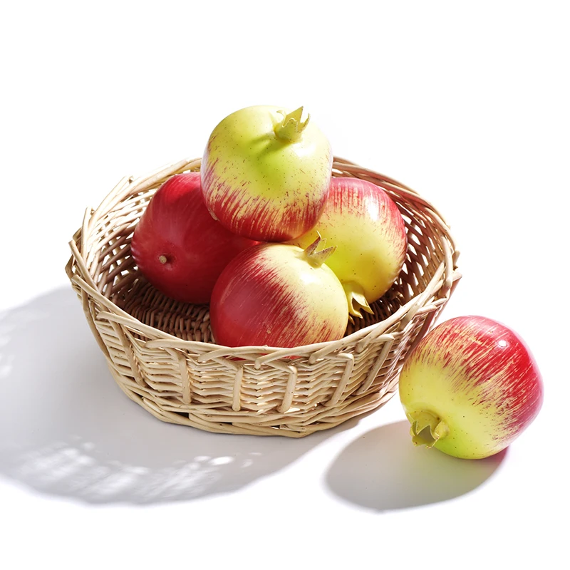 

1Pc Artificial Pomegranate Fruit Home Store Decorative Artificial EVA Plastic Mini Artificial Fruits & Vegetables Teaching Aids