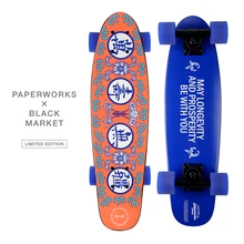 W6." L24" Wanshou Wujiang хлопковых клен Fishboard для взрослых Уличный Скейтборд