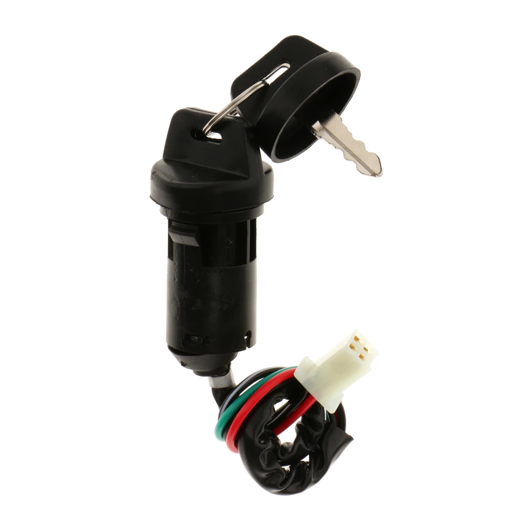 Universal Motorcycle Keys Starters MTB Cylinder Ignition Switch 4 Wires for 90cc 110cc 125cc 150cc 200cc 250cc ATV - Waterproof