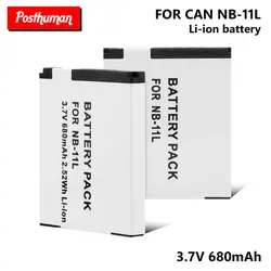 Перезаряжаемые NB 11L NB-11L Батарея для Canon SX400 SX410 SX420 A2600 A3400 ELPH 110 hs ELPH 115 130 IS ELPH Bateria батареи