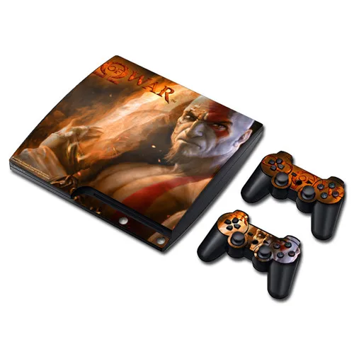 Game God of War Skin Sticker Decal for PS3 Slim PlayStation 3 Console and Controllers For PS3 Skins Sticker Vinyl 