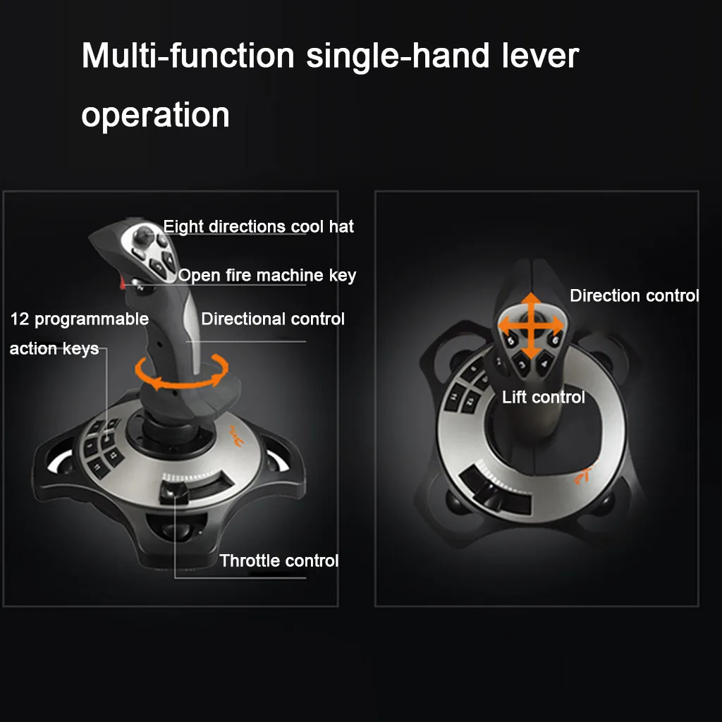 PXN-2113 подходит для ПК компьютерного моделирования самолета игровой контроллер вибрации игровой консоли контроллер горячая распродажа