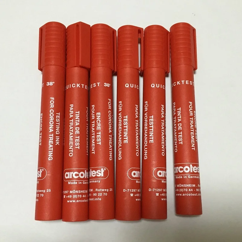 Германия arco тест поверхностное натяжение Dyne Pen для пленки Corona маркеры быстрый 38