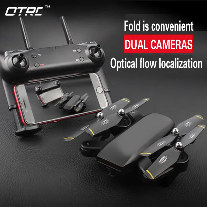 

OTPRO D107 0.3MP/2MP 4k Rc Quadcopter with Camera Wifi FPV Foldable Selfie Drone Altitude Hold Headless Gesture Control TOYS