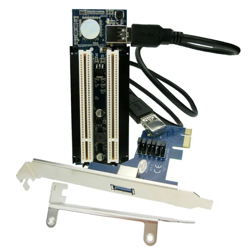 IT GO PCI E Express X1 на двойной Riser x16 Расширенная Адаптерная карта добавить карты с