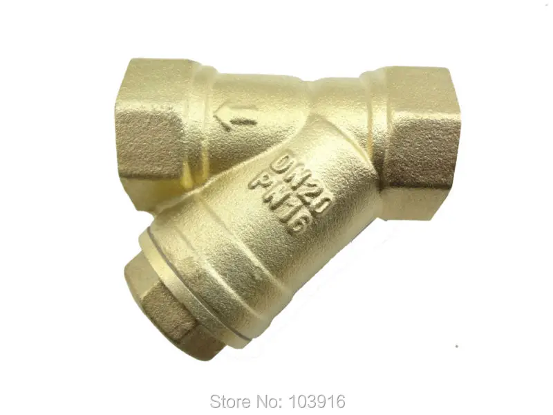 Латунь 3/" DN20 Y Тип клапан с фильтром подсоединительный фитинг