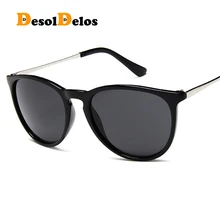 Vintage Retro Mirror Erika Sunglasses Women Brand Designer Cat Eye Sun Glasses Leopard Protection Mirrored 4171 zonnebril dames