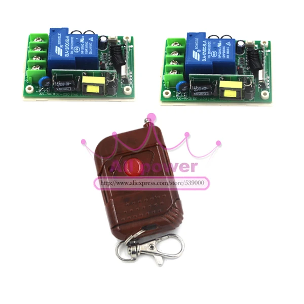 

Long Distance 200m AC 85V ~250V 30A 1 CH 110V RF Wireless Remote Switch 2 Receiver & 1 Transmitter AC 220V Switch