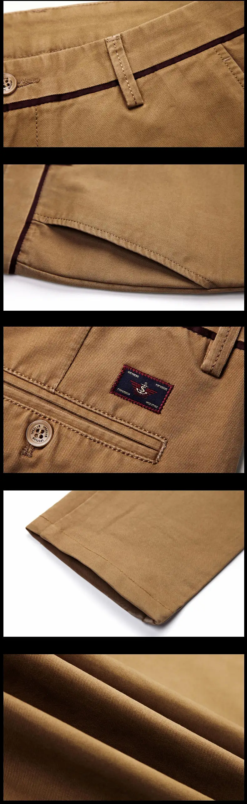 Drop-ship MuLS Brand Pants Men 100% Cotton Straight Male Pant Spring Autumn Winter Classic Business Slim Fit Casual Trousers Men 03