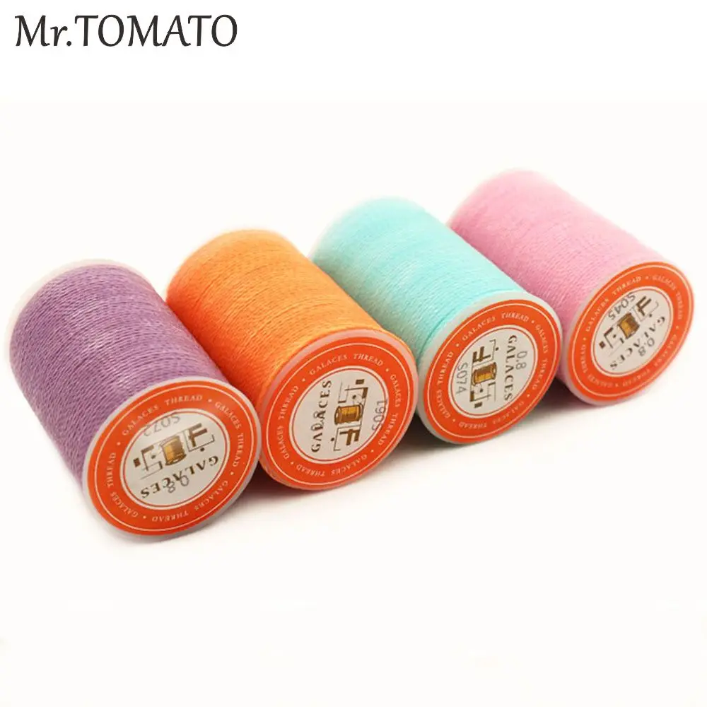 0.55 mm 110 meter  Round  Waxed Thread Sewing cord Whipping Thread Leather Hand Stitching Polyester Hand Sewing Leather Work DIY ► Photo 1/6