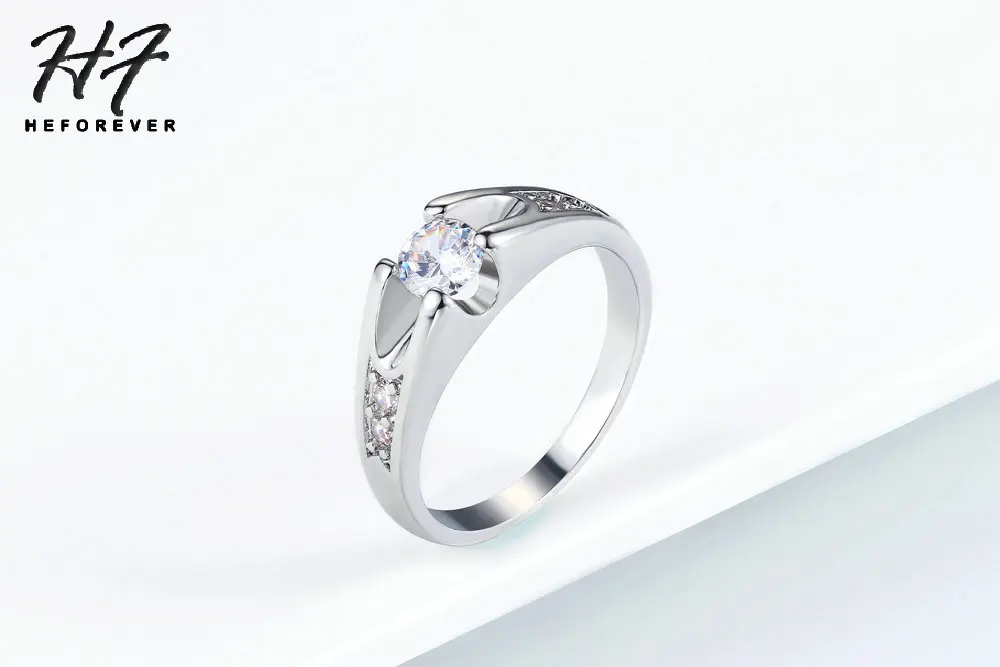 6 предметов, свадебные кольца с фианитами и кристаллами для женщин и мужчин, розовое золото, кубический цирконий, вечерние обручальные ювелирные изделия для влюбленных R249 R110